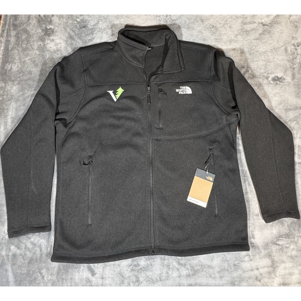 The North Face Jacket Mens 2XL Gray Fleece Lined Full Zip Hiking NF0A3LH7
